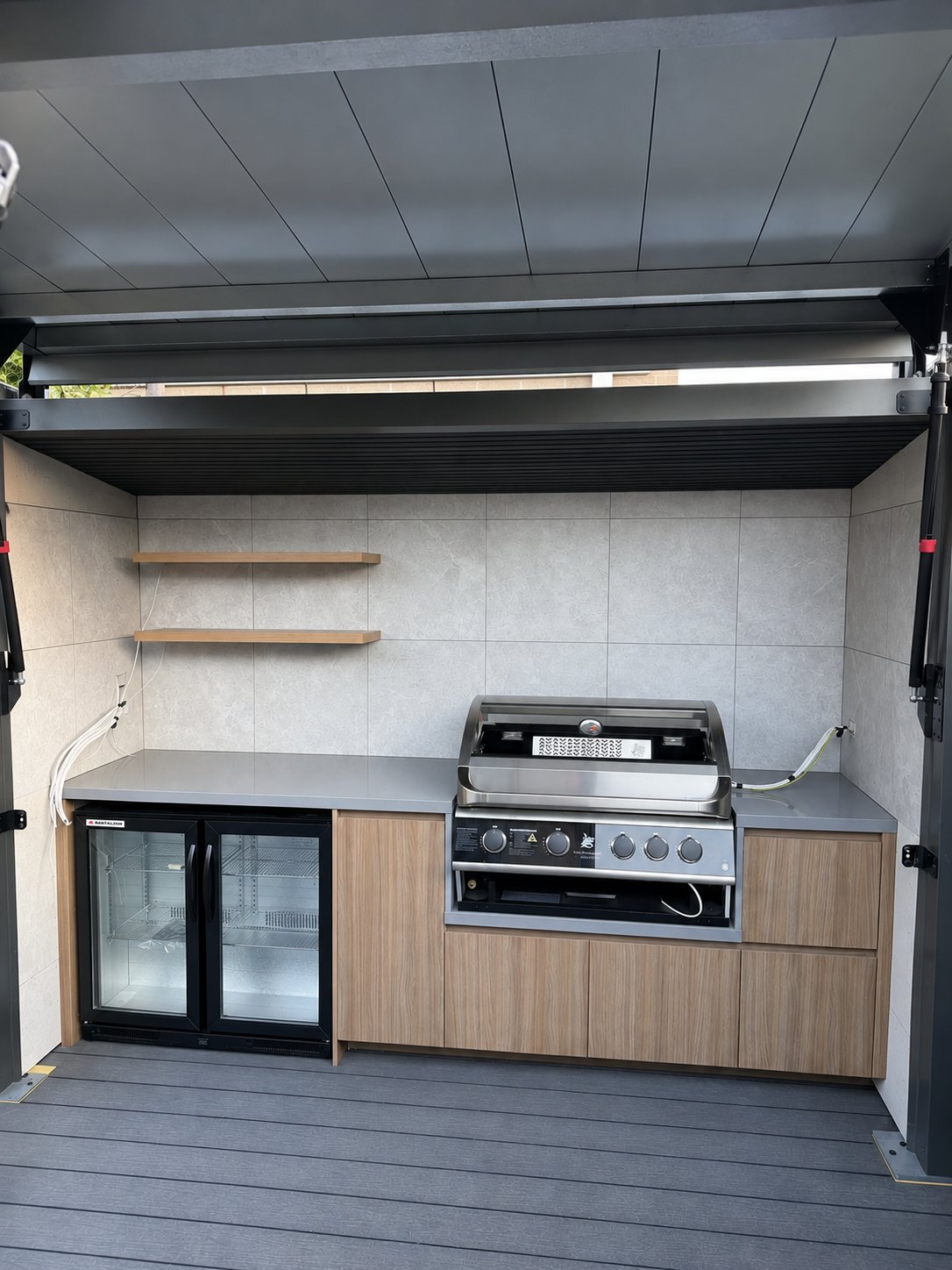 Deanside outdoor BBQ area renovation